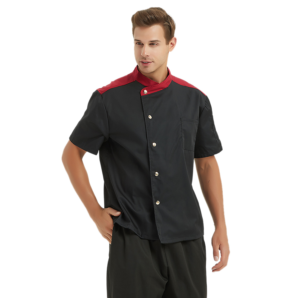 2x Lot Toptie Short Sleeve Chef Coat Jacket Pack Unisex Kitchen Cook Uniform Ebay 0717