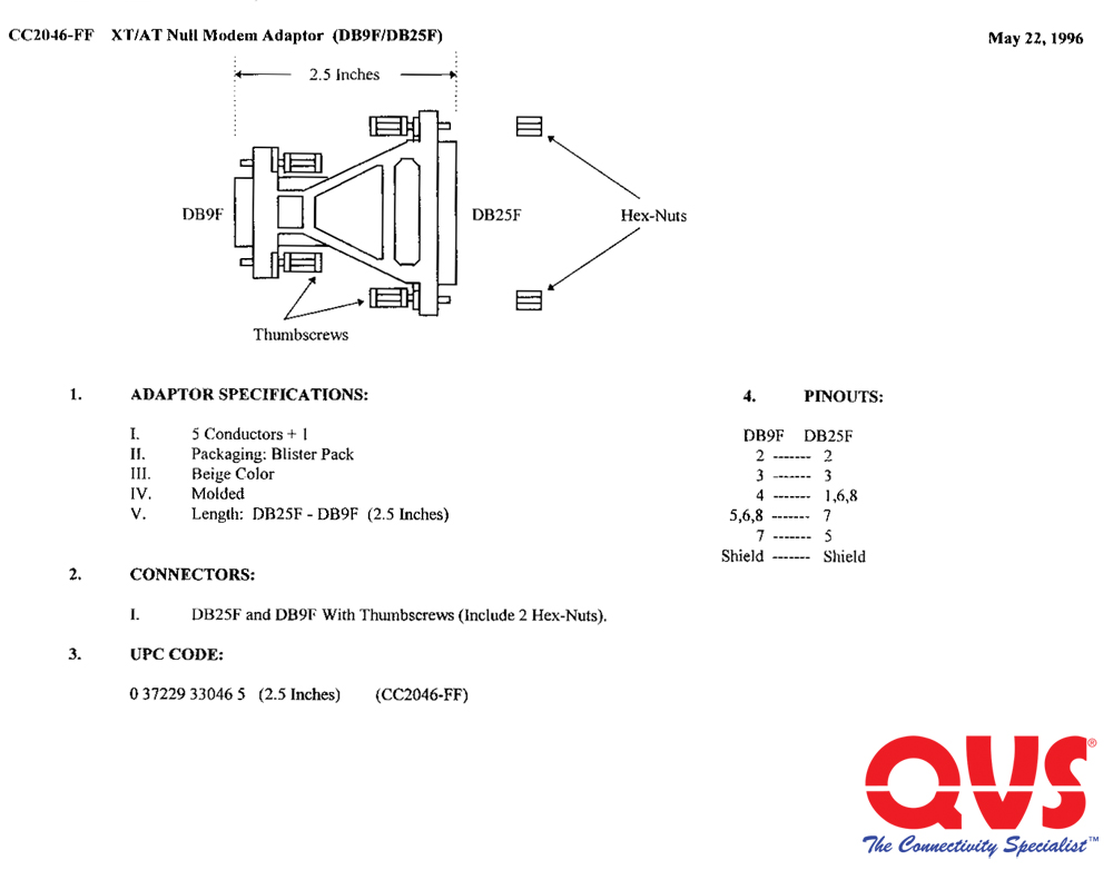 Straight Through Serial Cable Db9 Pinout